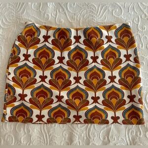 Zara Printed Mini Skirt Size Medium